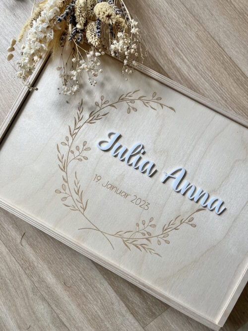 Erinnerungsbox mit Schiebedeckel