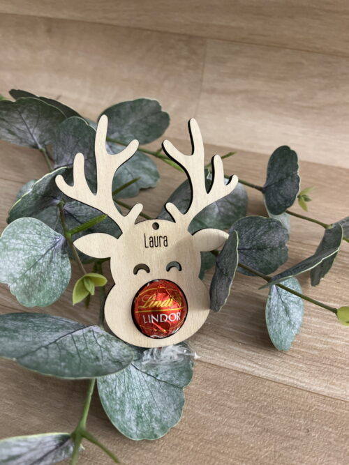 Holzanhänger Rentier